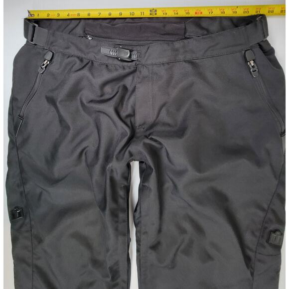 NWOT Icon Device Textile Moto Riding Performance Asphalt Overpants Black Mens 44 - Picture 16 of 16